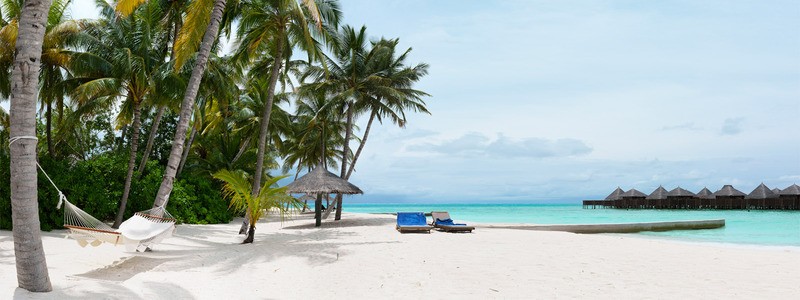 Tuinposter 'Tropisch strand'