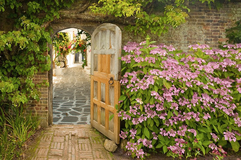 Tuinposter 'Binnenplaatsje'