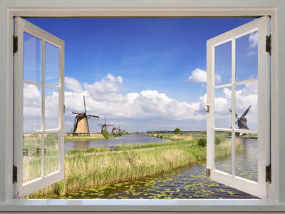 Tuinposter van Kinderdijk