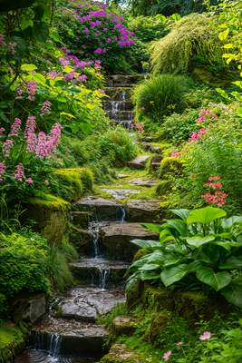 Tuinposter van Watertrappetje