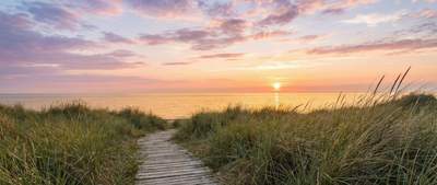 Tuinposter van Pad naar zonsondergang