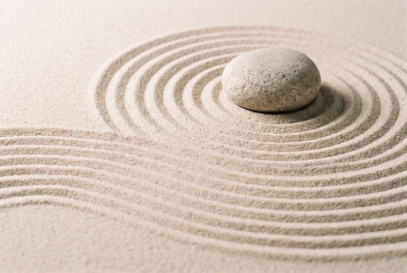 Tuinposter 'Zen (horizontaal)'