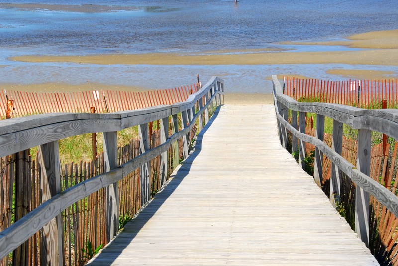 Tuinposter 'Steiger naar 't strand'