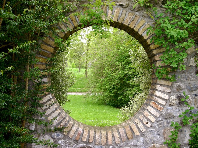 Teun's Tuinposters - Stenen doorkijk Teun's Tuinposters - Stenen doorkijk